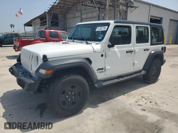 2021 Jeep Wrangler Unlimited Sport S с VIN 1C4HJXDG6MW816651, выставлен на аукционе Copart как лот 51362795 с пробегом 53 958 миль миль и Списание • Salvage title. История ставок и продаж доступна на DreamBid. Изображение 1.