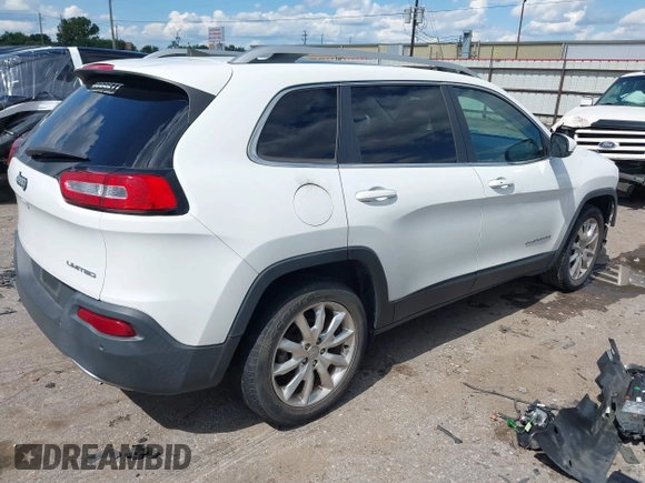 2016 Jeep Cherokee Limited z VIN 1C4PJLDB5GW363071, wystawiony jako IAAI lot #42229705 z przebiegiem 78 397 mil mil oraz . Historia ofert i sprzedaży dostępna na DreamBid. Obrazek 4.
