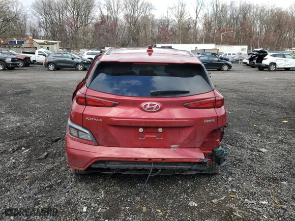 2023 Hyundai Kona Electric SEL with VIN KM8K33AG1PU186871, listed as a Copart auction lot 50162085 with 50,455 mi miles and Non Repairable. Bid and sale history available at carsss.com. Image 6.