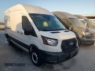 2023 Ford Transit Cargo with VIN 1FTBR1X87PKB88921, listed as a Copart auction lot 74318114 with Not Provided miles and Salvage Title. Bid and sale history available at DreamBid. Image 4.