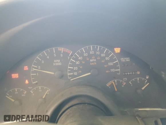 1995 Pontiac Firebird Firebird with VIN 2G2FS22S7S2240523, listed as a Copart auction lot 57970545 with 119,682 mi miles and Salvage title. Bid and sale history available at DreamBid. Image 9.