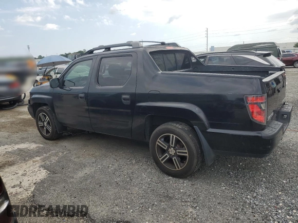 2014 Honda Ridgeline Sport with VIN 5FPYK1F75EB001197, listed as a Copart auction lot 65932295 with 121,862 mi miles and Salvage title. Bid and sale history available at DreamBid. Image 2.