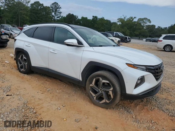 2022 Hyundai Tucson Limited with VIN 5NMJE3AE2NH018122, listed as a Copart auction lot 53956045 with 75,983 mi miles and Salvage title. Bid and sale history available at DreamBid. Image 4.
