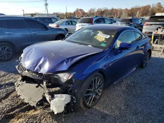 2015 Lexus RC 350 with VIN JTHSE5BC7F5000165, listed as a Copart auction lot 77470704 with 126,525 mi miles and Salvage Title. Bid and sale history available at carsss.com. Image 1.