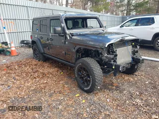 2021 Jeep Wrangler Unlimited Sport S with VIN 1C4HJXDN4MW518307, listed as a IAAI auction lot 41222996 with 39,499 mi miles. Bid and sale history available at carsss.com. Image 1.