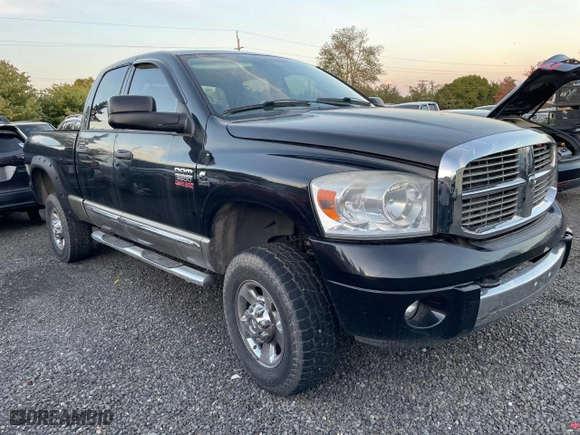 2008 Dodge Ram 3500 Laramie with VIN 3D7MX38AX8G221632, listed as a Copart auction lot 81202544 with 217,087 mi miles and Salvage Title. Bid and sale history available at carsss.com. Image 1.