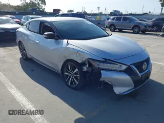 2021 Nissan Maxima SV with VIN 1N4AA6CV0MC505297, listed as a IAAI auction lot 41920090 with 70,100 mi miles and . Bid and sale history available at DreamBid. Image 1.