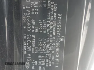 2018 Kia Sedona LX with VIN KNDMB5C17J6355646, listed as a Copart auction lot 67643374 with 106,261 mi miles and Salvage Title. Bid and sale history available at carsss.com. Image 15.