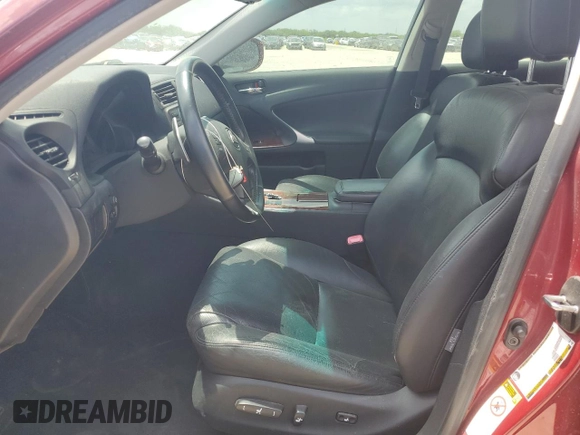 2006 Lexus IS 350 with VIN JTHBE262862006381, listed as a Copart auction lot 55976515 with Not provided miles and Salvage title. Bid and sale history available at DreamBid. Image 7.