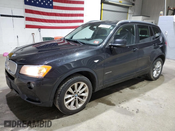 2013 BMW X3 xDrive28i with VIN 5UXWX9C50D0D08990, listed as a Copart auction lot 51432345 with 101,053 mi miles and Salvage Title. Bid and sale history available at DreamBid. Image 1.