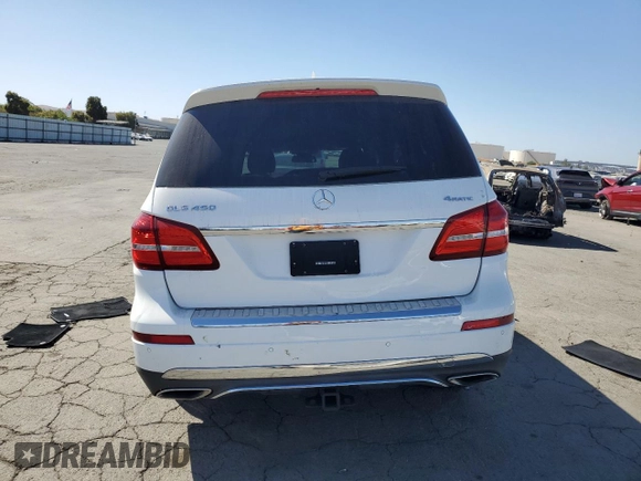 2017 Mercedes-Benz GLS 450 with VIN 4JGDF6EE4HA970944, listed as a Copart auction lot 73806694 with 60,429 mi miles and Salvage Title. Bid and sale history available at DreamBid. Image 6.