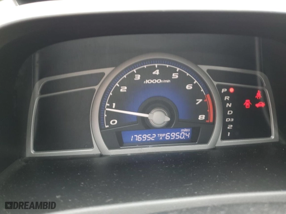 2011 Honda Civic Cpe LX with VIN 2HGFG1B66BH504792, listed as a Copart auction lot 51250565 with 176,952 mi miles and Salvage Title. Bid and sale history available at carsss.com. Image 9.