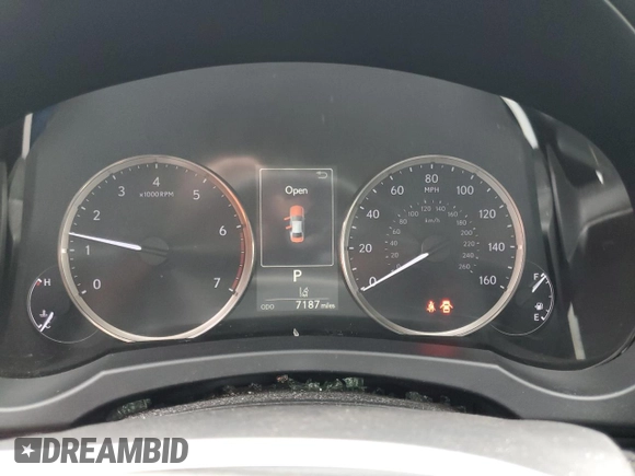 2019 Lexus IS with VIN JTHBA1D28K5100097, listed as a Copart auction lot 50593915 with 7,187 mi miles and Salvage Title. Bid and sale history available at carsss.com. Image 9.