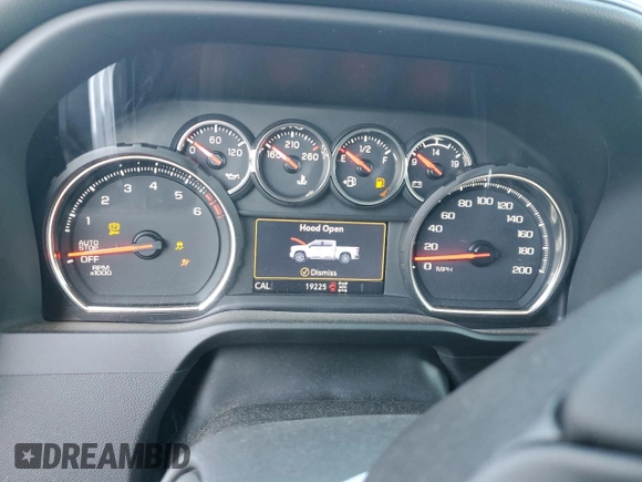 2022 Chevrolet Silverado 1500 LTZ with VIN 3GCUYGET9NG190955, listed as a Copart auction lot 75223464 with 19,225 mi miles and Salvage Title. Bid and sale history available at DreamBid. Image 9.