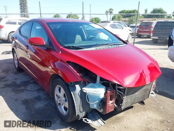 2015 Hyundai Elantra SE z VIN 5NPDH4AE0FH572449, wystawiony jako IAAI lot #42277782 z przebiegiem 128 619 mil mil oraz . Historia ofert i sprzedaży dostępna na DreamBid. Obrazek 1.