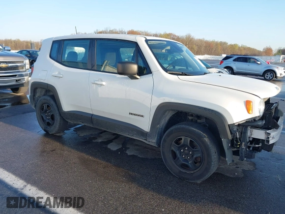 2018 Jeep Renegade Sport z VIN ZACCJBAB5JPJ51365, wystawiony jako IAAI lot #39137514 z przebiegiem 131 256 mil mil oraz . Historia ofert i sprzedaży dostępna na DreamBid. Obrazek 1.