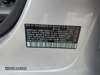 2014 Volkswagen Jetta GLI Edition 30 with VIN 3VW4S7AJ3EM261667, listed as a Copart auction lot 51170615 with 37,039 mi miles and Clean title. Bid and sale history available at DreamBid. Image 12.
