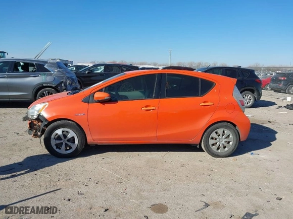 2012 Toyota Prius c One with VIN JTDKDTB36C1021505, listed as a IAAI auction lot 41365968 with 197,796 mi miles. Bid and sale history available at carsss.com. Image 14.