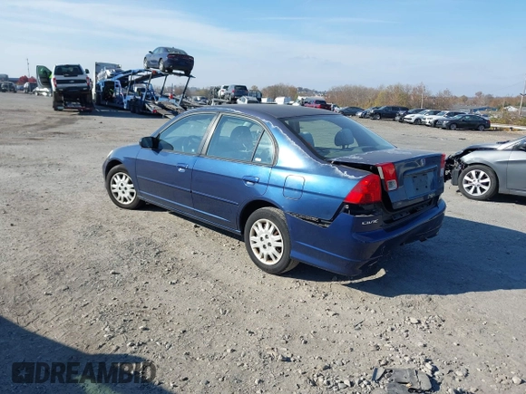 2004 Honda Civic LX with VIN 2HGES16574H567401, listed as a IAAI auction lot 40890815 with 181,977 mi miles and . Bid and sale history available at DreamBid. Image 3.