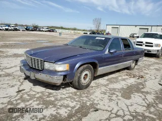 1993 Cadillac Fleetwood z VIN 1G6DW5278PR709811, wystawiony jako Copart lot #51678935 z przebiegiem 143 277 mil mil oraz Czysty tytuł • Clean title. Historia ofert i sprzedaży dostępna na DreamBid. Obrazek 1.