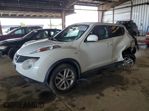 2014 Nissan Juke SV with VIN JN8AF5MR9ET353369, listed as a Copart auction lot 48860435 with 108,595 mi miles and Salvage Title. Bid and sale history available at carsss.com. Image 1.