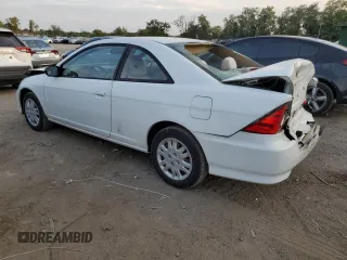 2005 Honda Civic Cpe LX with VIN 1HGEM225X5L073656, listed as a Copart auction lot 71573524 with 184,202 mi miles and Salvage Title. Bid and sale history available at carsss.com. Image 2.