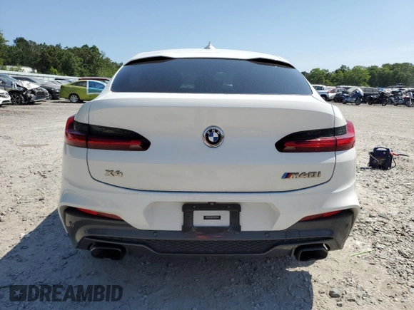 2019 BMW X4 M40i z VIN 5UXUJ5C57KLJ63215, wystawiony jako Copart lot #55150835 z przebiegiem Nie podano mil oraz Szkody całkowita. Historia ofert i sprzedaży dostępna na DreamBid. Obrazek 6.