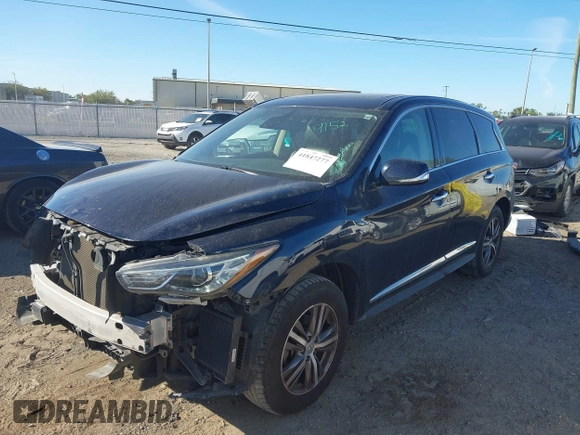 2020 Infiniti QX60 LUXE with VIN 5N1DL0MMXLC526804, listed as a IAAI auction lot 41847277 with 131,121 mi miles. Bid and sale history available at carsss.com. Image 2.