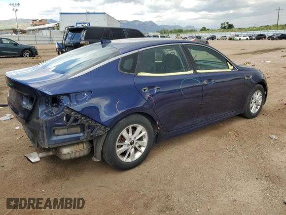 2018 Kia Optima LX z VIN 5XXGT4L37JG250208, wystawiony jako Copart lot #60896115 z przebiegiem 84 775 mil mil oraz Szkoda całkowita • Salvage title. Historia ofert i sprzedaży dostępna na DreamBid. Obrazek 3.