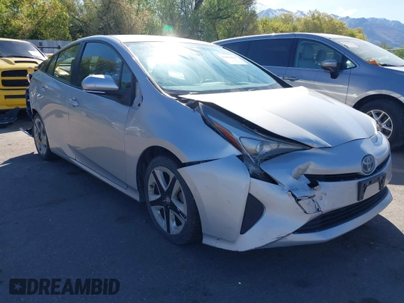 2017 Toyota Prius Two with VIN JTDKBRFU1H3029745, listed as a IAAI auction lot 42091613 with 222,115 mi miles. Bid and sale history available at carsss.com. Image 1.