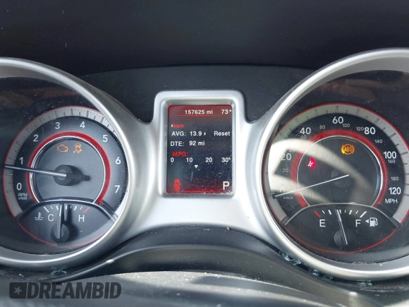 2017 Dodge Journey SXT with VIN 3C4PDCBG3HT531402, listed as a IAAI auction lot 42062374 with 157,625 mi miles and . Bid and sale history available at carsss.com. Image 7.