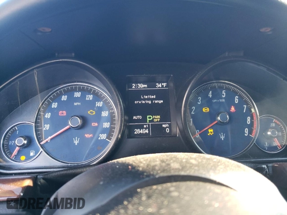 2016 Maserati GranTurismo Sport with VIN ZAM45MMA9G0168173, listed as a Copart auction lot 86510814 with 28,494 mi miles and Salvage title. Bid and sale history available at DreamBid. Image 9.