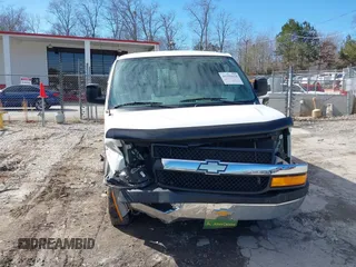 2018 Chevrolet Express Cargo Van with VIN 1GCWGAFG6J1906956, listed as a IAAI auction lot 41391624 with 87,038 mi miles. Bid and sale history available at carsss.com. Image 6.