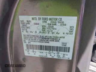 2006 Ford Escape XLT с VIN 1FMYU03166KA72695, выставлен на аукционе IAAI как лот 42331729 с пробегом 140 702 миль миль и . История ставок и продаж доступна на DreamBid. Изображение 9.
