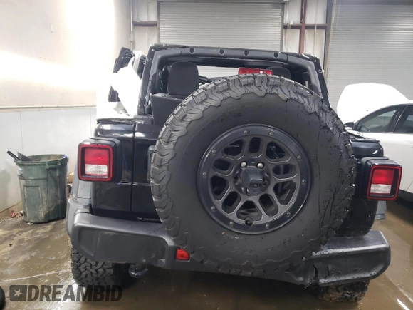 2023 Jeep Wrangler Sport Altitude with VIN 1C4HJXDG6PW635120, listed as a Copart auction lot 77864744 with 31,830 mi miles and Salvage Title. Bid and sale history available at DreamBid. Image 6.
