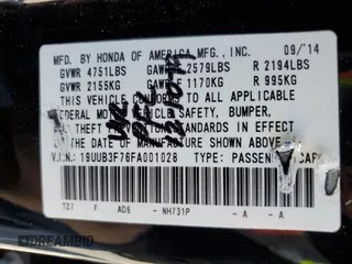 2015 Acura TLX Advance with VIN 19UUB3F76FA001028, listed as a Copart auction lot 55284625 with 110,674 mi miles and Salvage title. Bid and sale history available at DreamBid. Image 12.