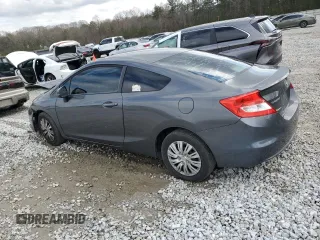 2013 Honda Civic Cpe LX with VIN 2HGFG3B57DH511272, listed as a Copart auction lot 47743905 with 130,121 mi miles and Salvage Title. Bid and sale history available at carsss.com. Image 2.