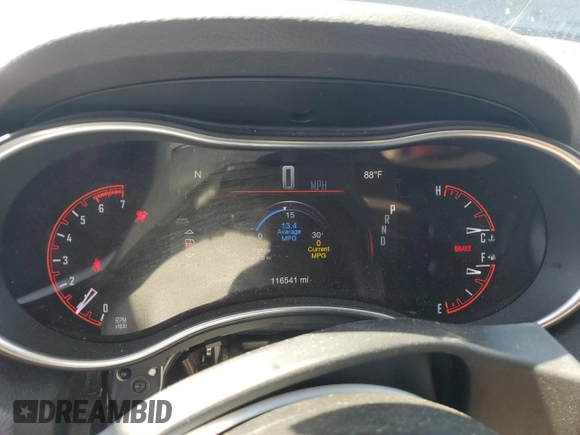 2018 Dodge Durango Citadel with VIN 1C4SDHETXJC460992, listed as a Copart auction lot 56358135 with 116,541 mi miles and Salvage title. Bid and sale history available at DreamBid. Image 9.