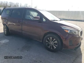 2015 Kia Sedona LX with VIN KNDMB5C12F6058887, listed as a Copart auction lot 49996485 with 146,381 mi miles and Salvage Title. Bid and sale history available at carsss.com. Image 4.