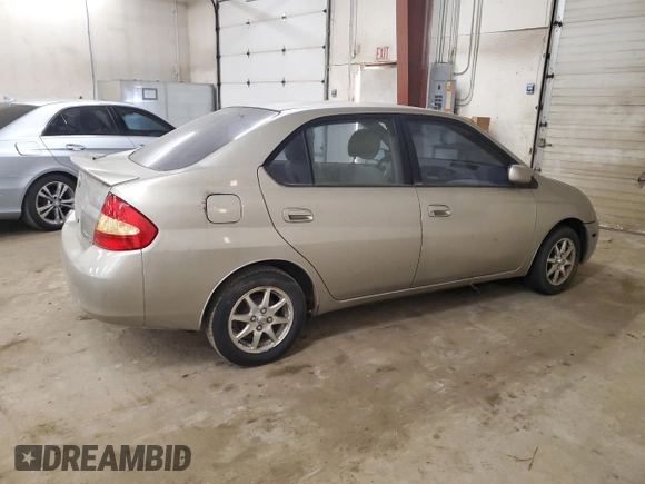 2001 Toyota Prius with VIN JT2BK12U210029230, listed as a Copart auction lot 43617115 with 140,516 mi miles and Salvage Title. Bid and sale history available at carsss.com. Image 3.
