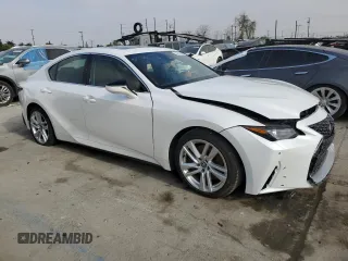 2023 Lexus IS with VIN JTHCA1D22P5123953, listed as a Copart auction lot 54215025 with 11,501 mi miles and Salvage Title. Bid and sale history available at carsss.com. Image 4.