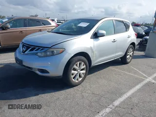 2013 Nissan Murano SL with VIN JN8AZ1MU8DW203724, listed as a IAAI auction lot 41895682 with 113,231 mi miles. Bid and sale history available at carsss.com. Image 2.