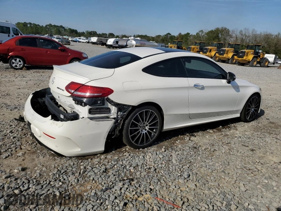2018 Mercedes-Benz C 300 with VIN WDDWJ4JB7JF736453, listed as a Copart auction lot 50790205 with 67,575 mi miles and Salvage Title. Bid and sale history available at carsss.com. Image 3.