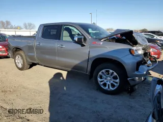 2024 Chevrolet Silverado 1500 LTZ with VIN 3GCUDGED4RG216565, listed as a Copart auction lot 88166225 with 7,703 mi miles and Salvage Title. Bid and sale history available at DreamBid. Image 4.