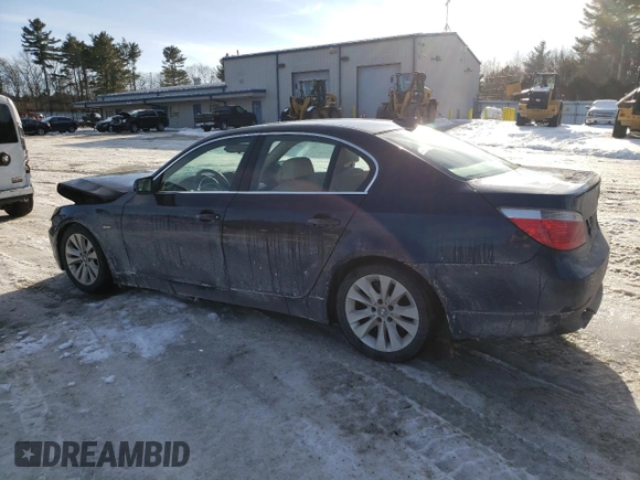 2005 BMW 5 Series 545i with VIN WBANB33515CN64428, listed as a Copart auction lot 46235655 with 177,925 mi miles and Clean Title. Bid and sale history available at carsss.com. Image 2.