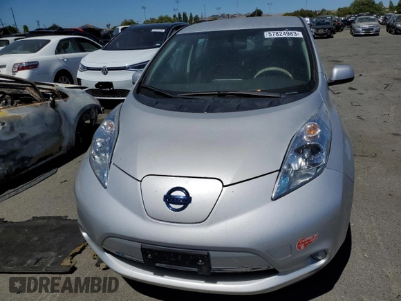 2017 Nissan LEAF SL with VIN 1N4BZ0CP8HC309870, listed as a Copart auction lot 57824983 with 49,123 mi miles. Bid and sale history available at carsss.com. Image 5.