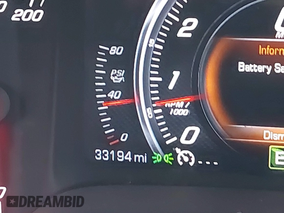 2017 Chevrolet Corvette 1LT with VIN 1G1YA2D76H5116605, listed as a IAAI auction lot 40882868 with 33,194 mi miles and . Bid and sale history available at DreamBid. Image 16.