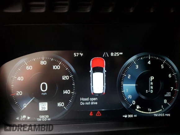 2019 Volvo XC90 R-Design with VIN YV4A22PM9K1448900, listed as a Copart auction lot 56114025 with 58,639 mi miles and Salvage title. Bid and sale history available at DreamBid. Image 9.
