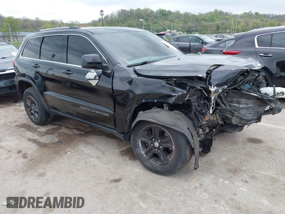 2017 Jeep Grand Cherokee Laredo with VIN 1C4RJFAG2HC649408, listed as a IAAI auction lot 42072440 with 58,818 mi miles and . Bid and sale history available at DreamBid. Image 1.
