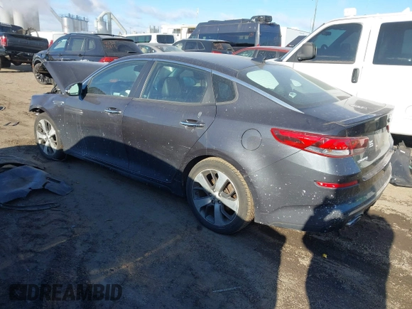 2019 Kia Optima LX with VIN 5XXGT4L35KG315770, listed as a IAAI auction lot 41307587 with 35,849 mi miles. Bid and sale history available at carsss.com. Image 3.